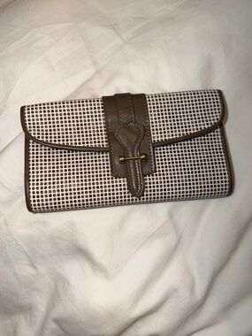 Textured Woven Clutch Travel pouch